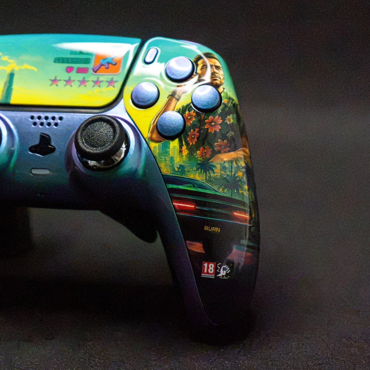 Manette PS5 à Palettes - Evo GTA Rush Glossy