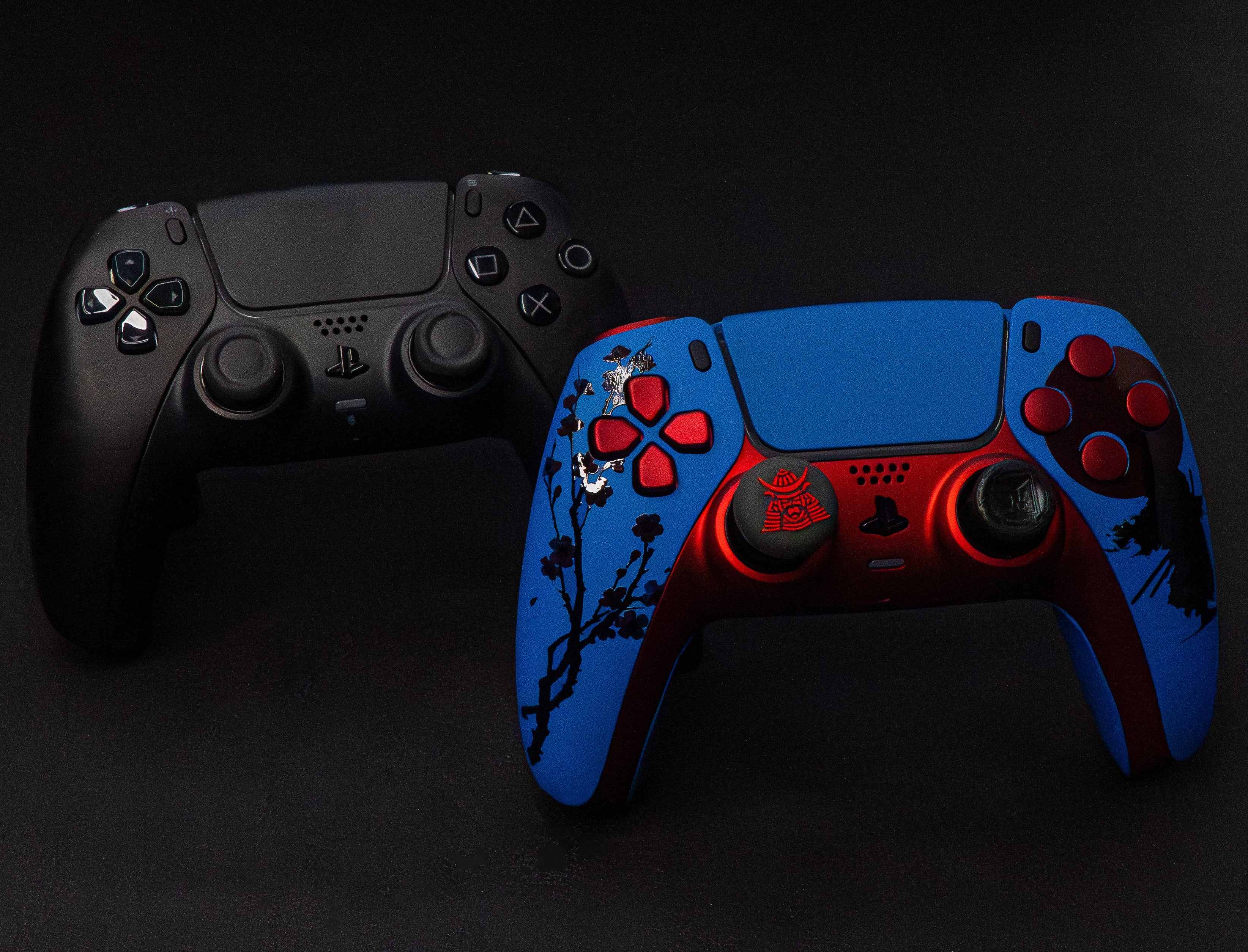 Double manette PS5 custom personnalisée burn controllers