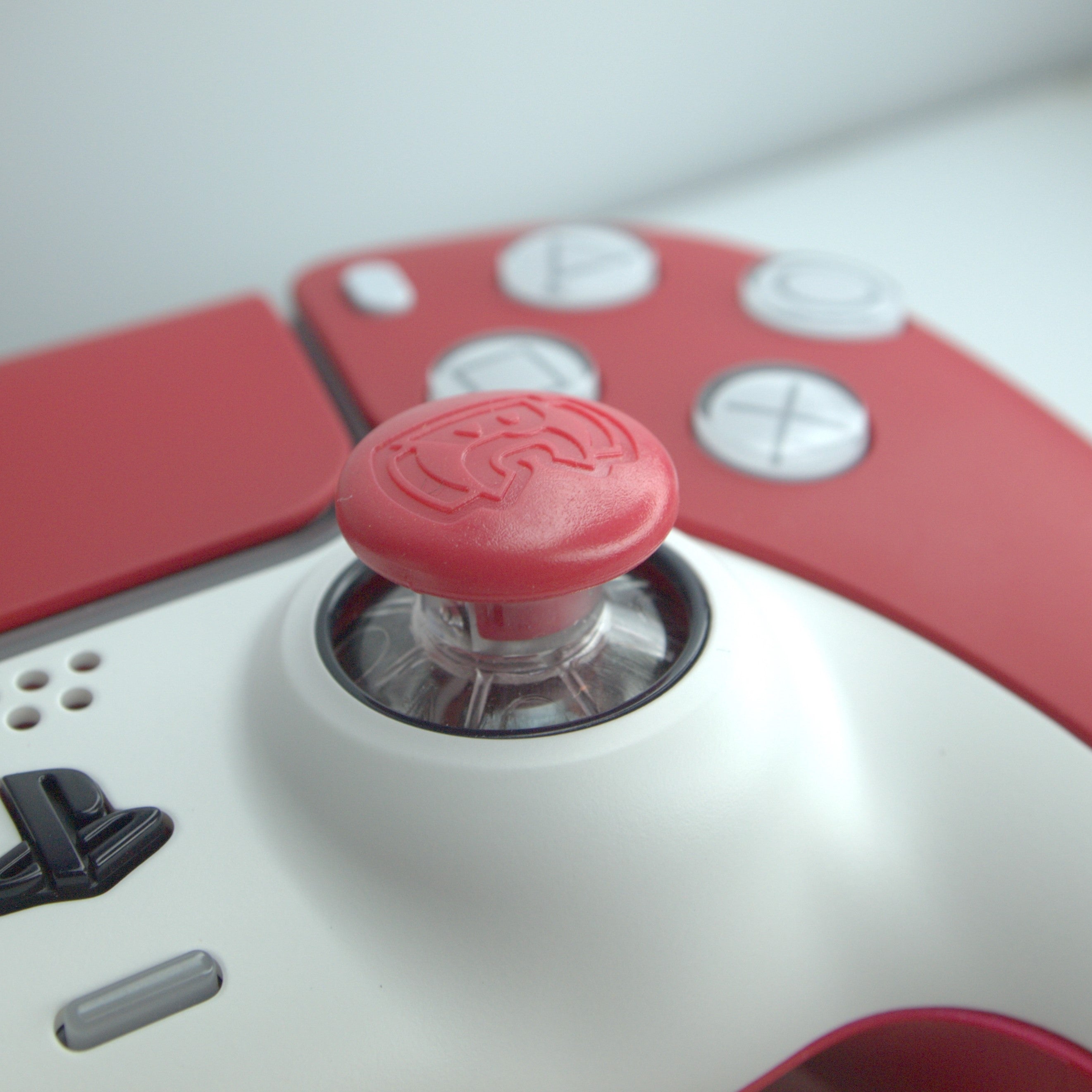 Top domed S rouge pour manette de ps4 PS5 xbox personnalisée BURN