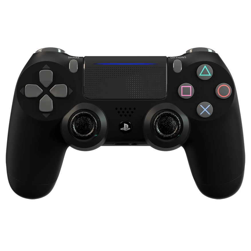 Manette PS4 noir personnalisée avec palettes pour gamer