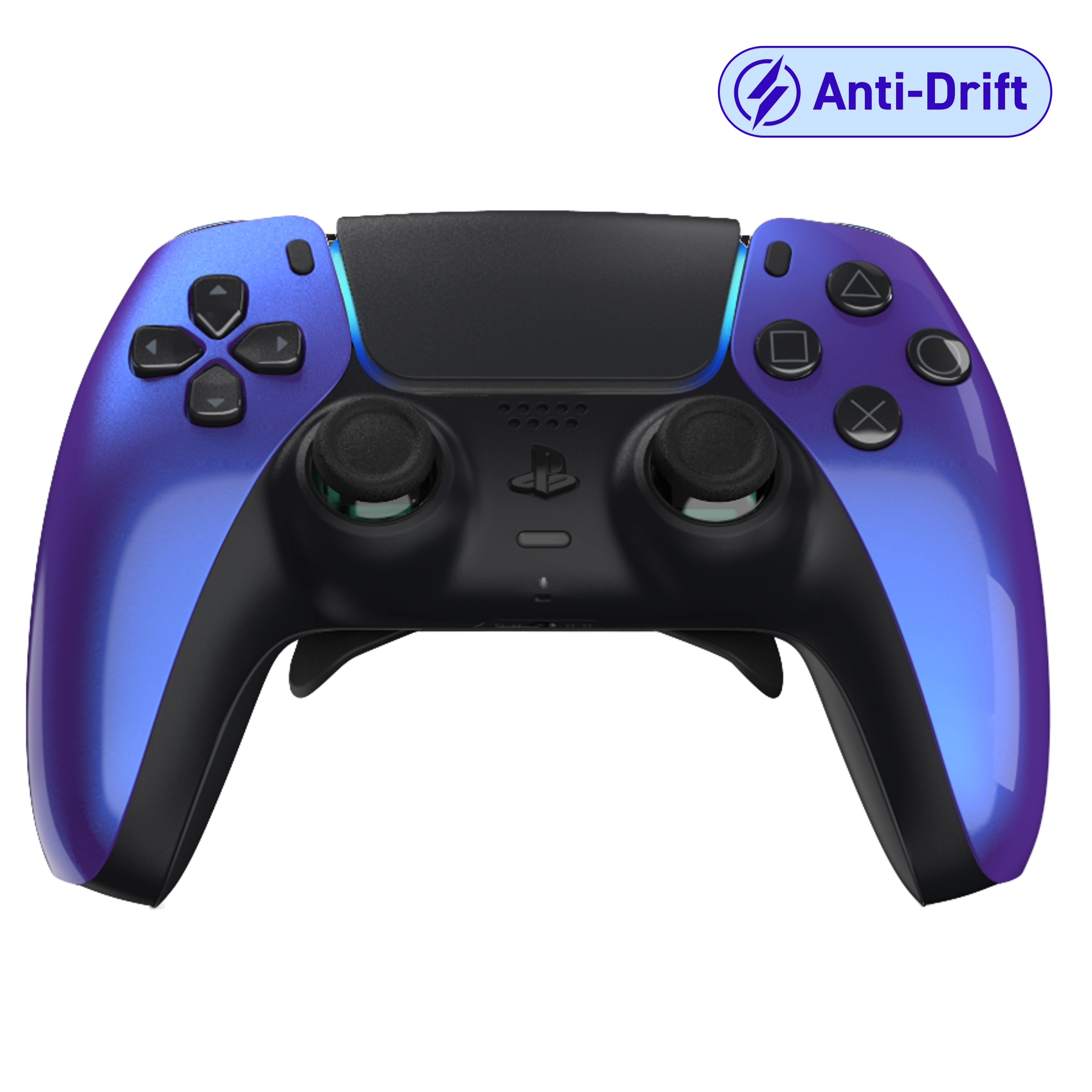 Manette PS5 cameleon personnalisée avec palettes et anti drift pour gamer