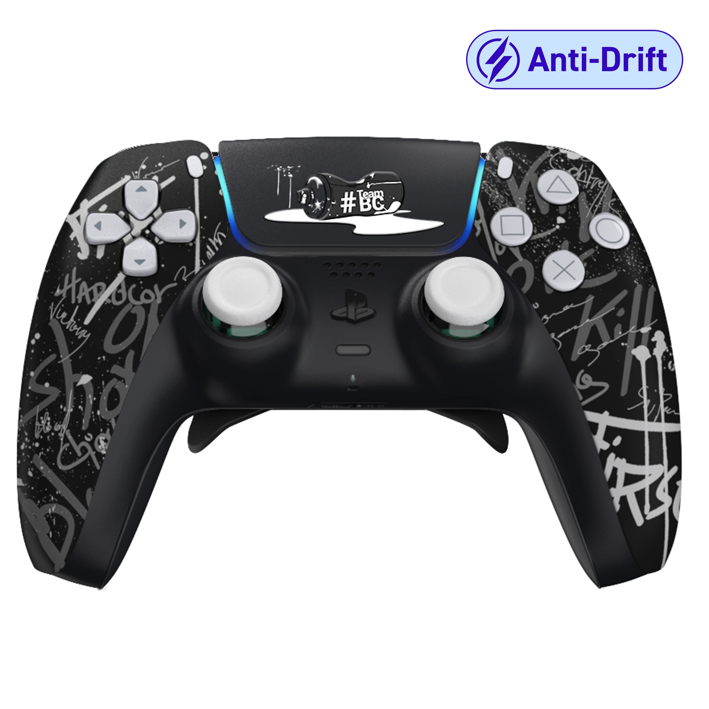Manette PS5 tag personnalisée avec palettes, remapping, gâchettes mécaniques et anti drift pour gamer