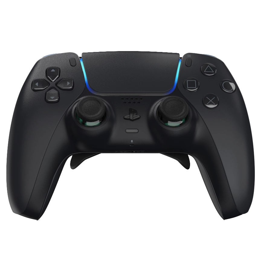 Manette PS5 noir personnalisée avec palettes pour gamer