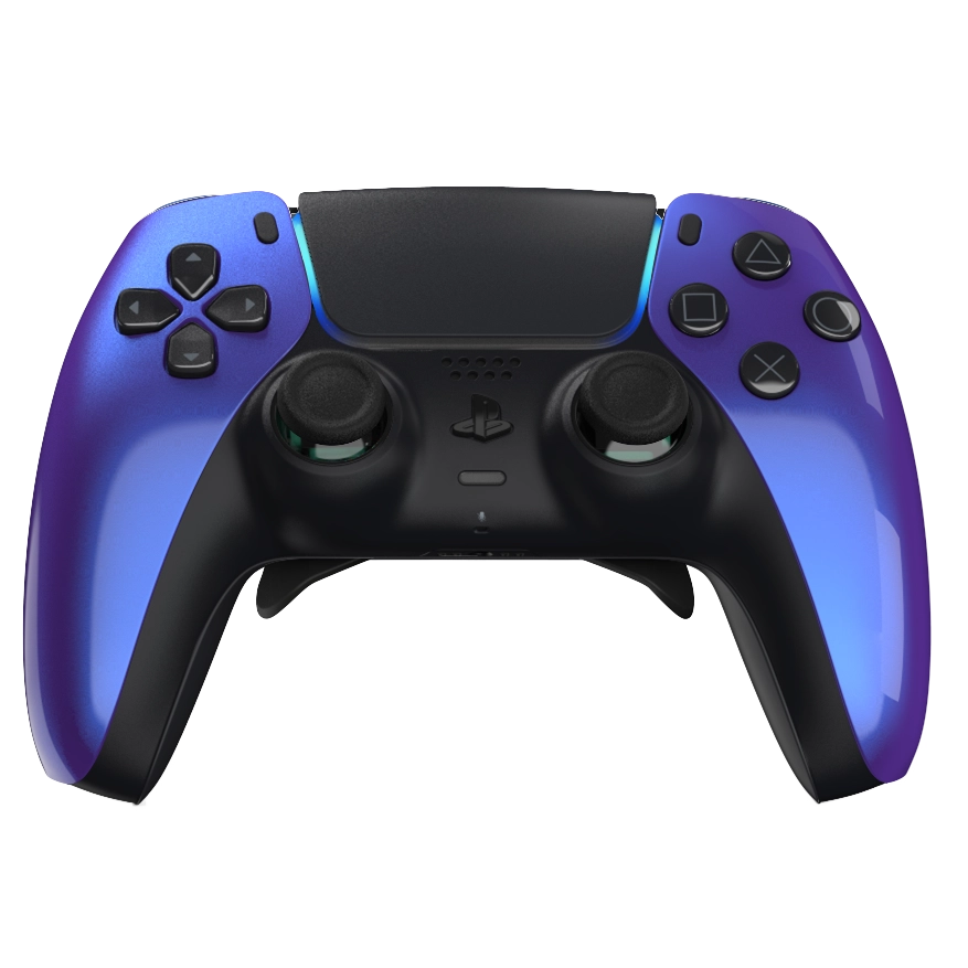 Manette PS5 cameleon personnalisée avec palettes pour gamer