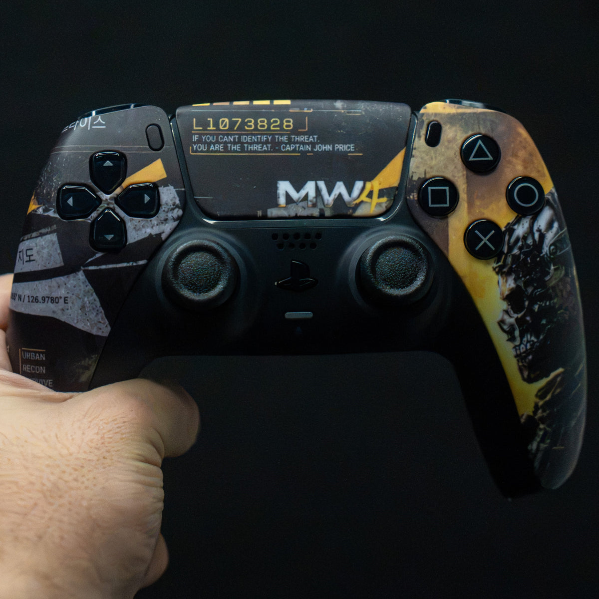 Manette PS5 Personnalisée - Style MW4 Skull