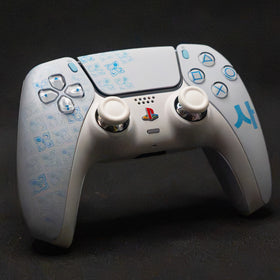 Manette PS5 Personnalisée - Style MW4 White & Blue