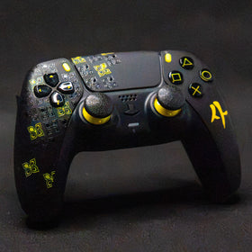 Manette PS5 Personnalisée - Style MW4 Black & Yellow