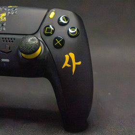 Manette PS5 Personnalisée - Style MW4 Black & Yellow