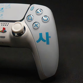 Manette PS5 Personnalisée - Style MW4 White & Blue
