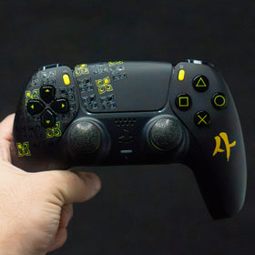 Manette PS5 Personnalisée - Style MW4 Black & Yellow
