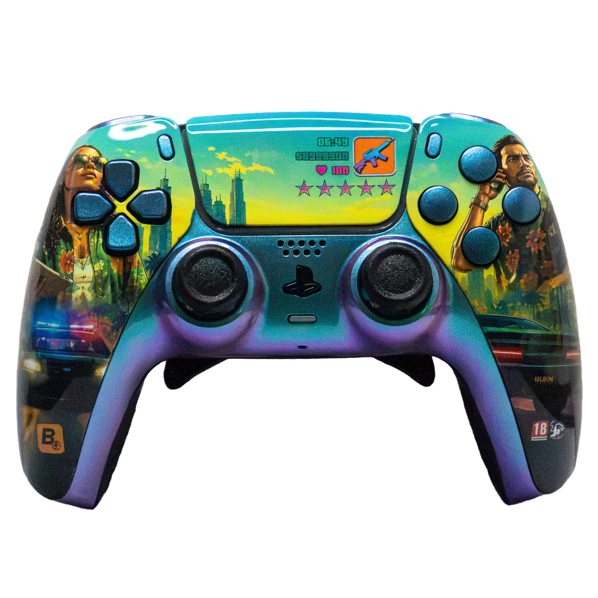 Manette PS5 à Palettes - Evo GTA Rush Glossy