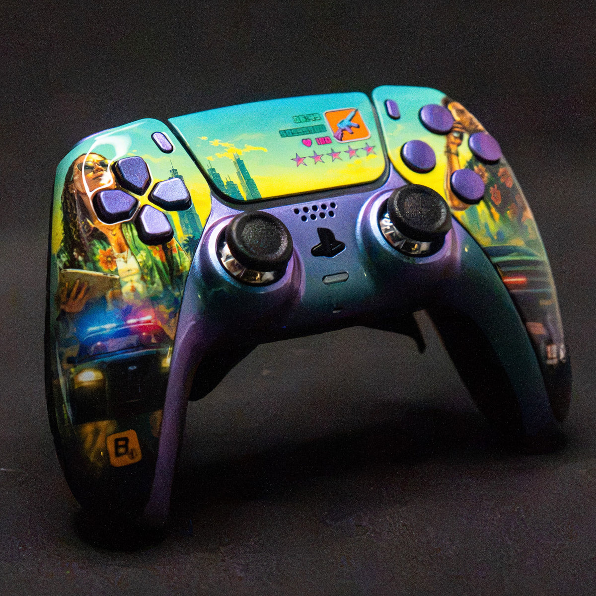 Manette PS5 à Palettes - Evo GTA Rush Glossy