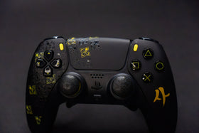 Manette PS5 à Palettes - Pro MW4 Black & Yellow