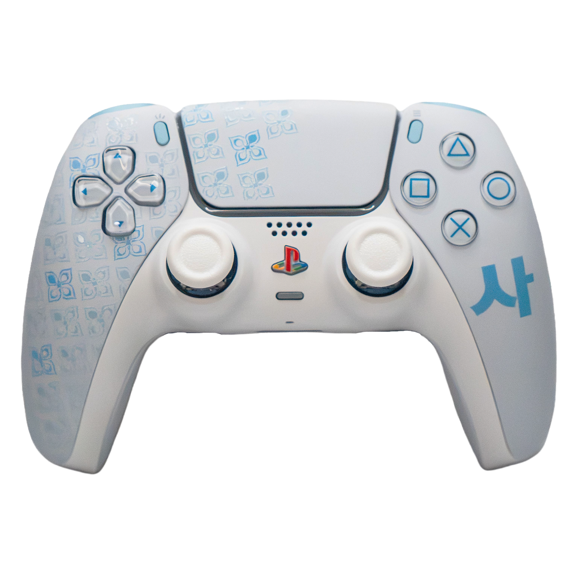 Manette PS5 Personnalisée - Style MW4 White & Blue