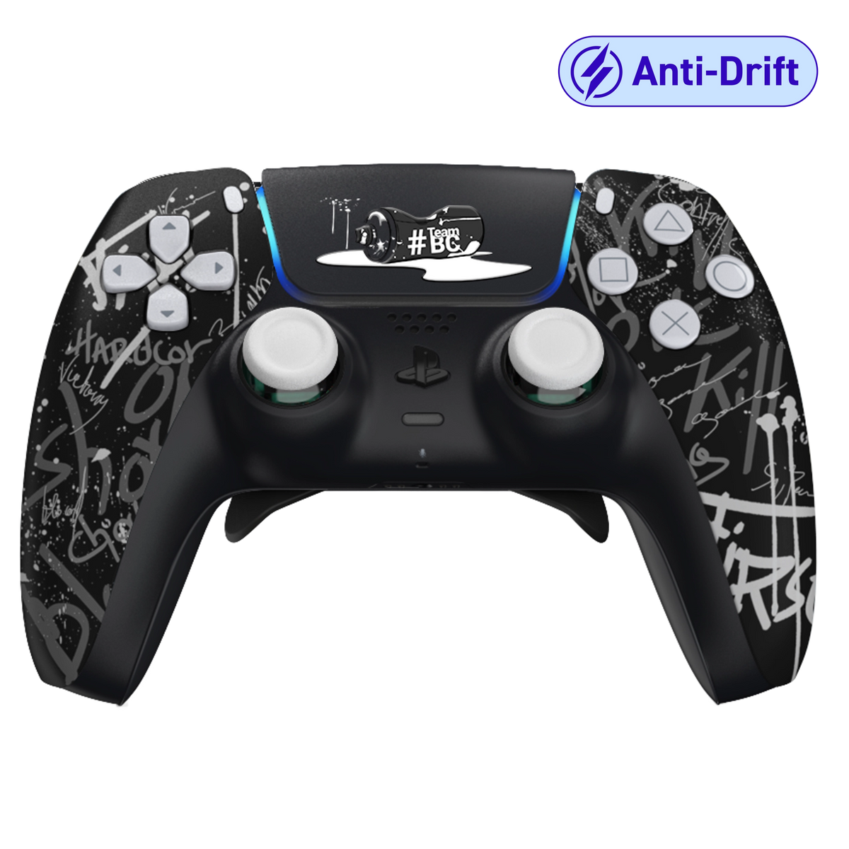 Manette PS5 tag personnalisée avec palettes, remapping, gâchettes mécaniques et anti drift pour gamer