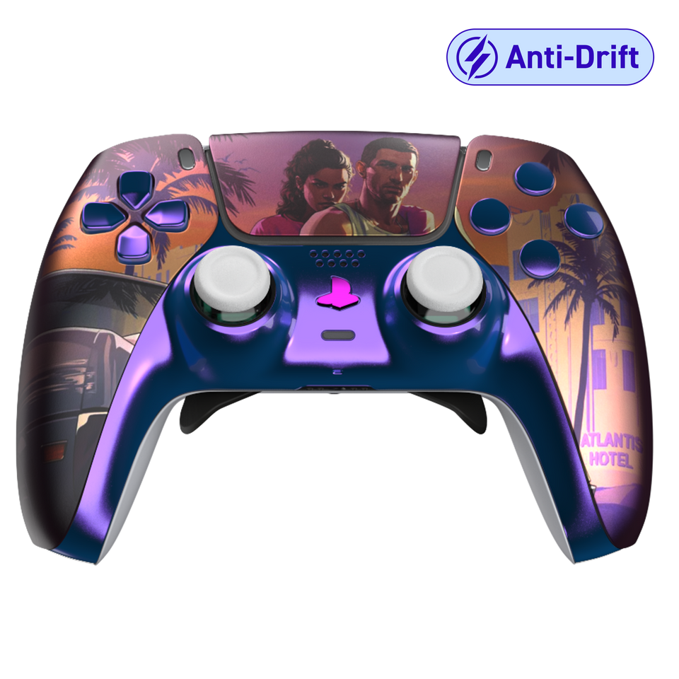 Manette PS5 à Palettes - Pro FPS GTA 6 Couple