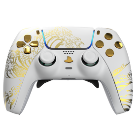 Manette PS5 à Palettes - EVO Golden Wave White