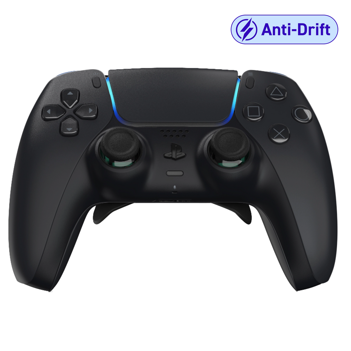 Manette PS5 OG noir personnalisée avec palettes, remapping, gâchettes mécaniques et anti drift pour gamer