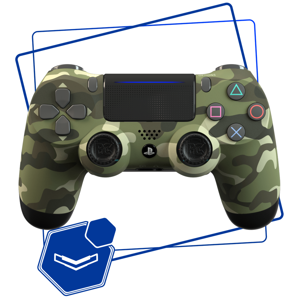 Manette PS4 personnalisable à palettes - Burn Controllers - Camouflage