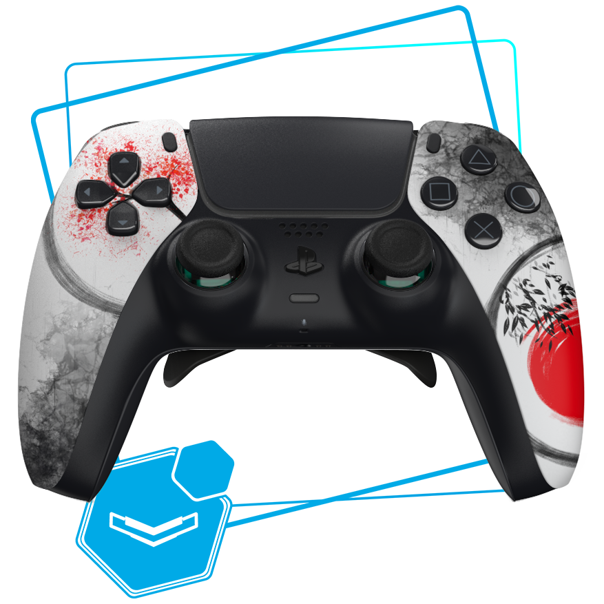 Manette PS5 Personnalisée Noire Basique - Express Samouraï