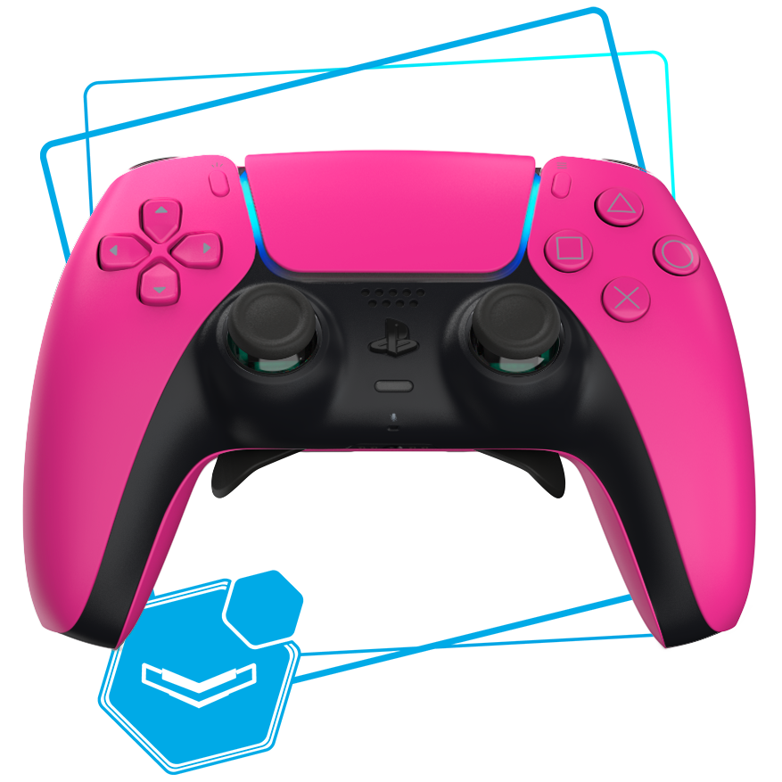 Manette PS5 Rose Basique - Express