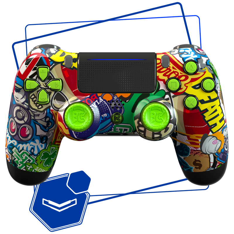 Manette PS4 Personnalisée Basique Express Lucky Shot