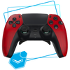 Manette PS5 à Palettes Basique - Crystal Red