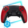 Manette PS5 à Palettes Progression - Crystal Red