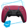 manette personnalisée burn controllers palettes rouge cosmic red