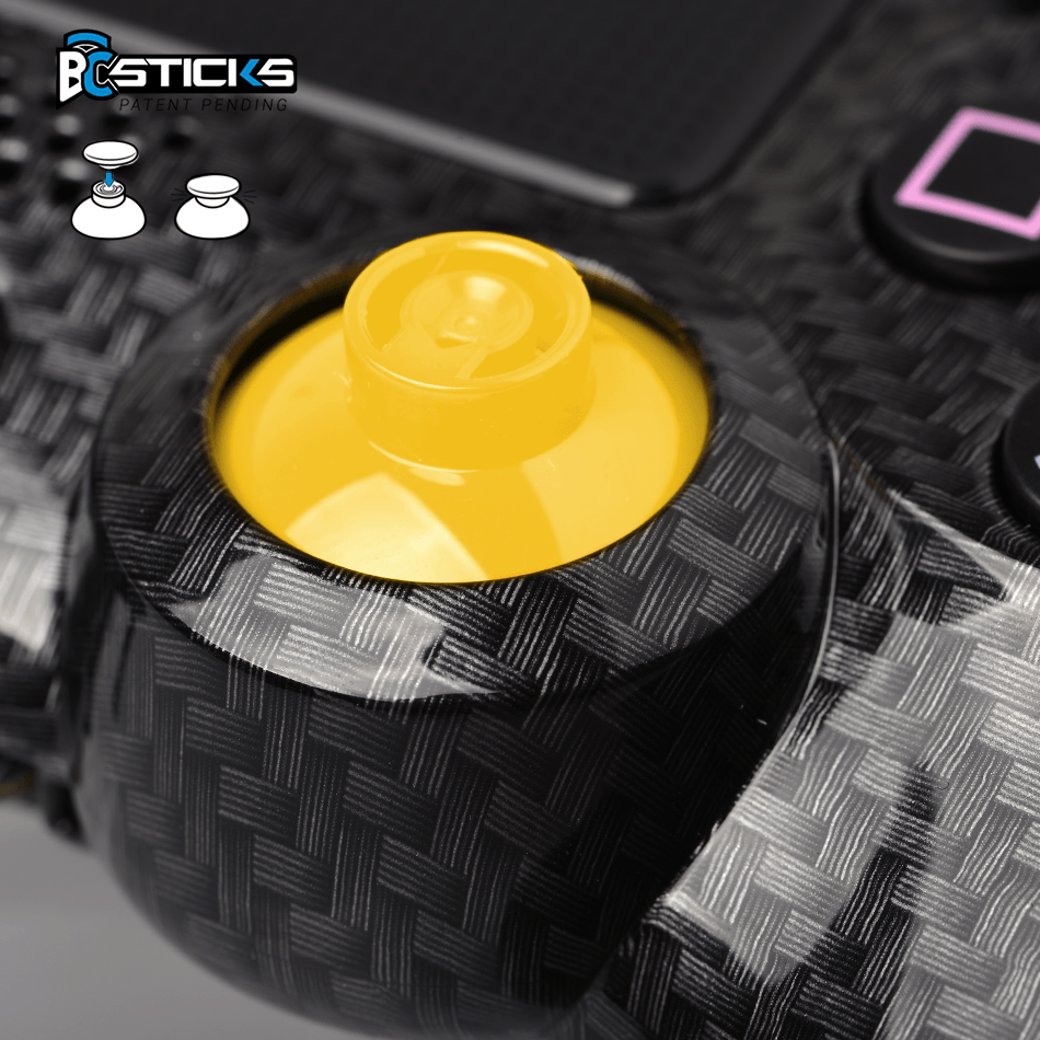 base jaune PS5 PS4 custom burn controllers